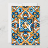 おしゃれなサイケデリックサマー グルーヴィー 招待状 (裏面)