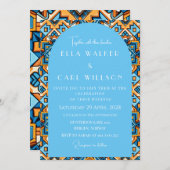 おしゃれなサイケデリックサマー グルーヴィー 招待状 (正面/裏面)