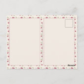 おしゃれなサクランボのブライダルシャワー ポストカード (裏面)