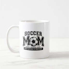 おしゃれなサッカーママになってチームを応援 コーヒーマグカップ
