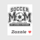 おしゃれなサッカーママになってチームを応援 シール (シート)