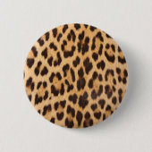 おしゃれなサファリファッションのヒョウ柄・チーター柄 缶バッジ (正面)