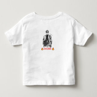 おしゃれなサングラスをかけた少年イラストの子供用Tシャツ トドラーTシャツ