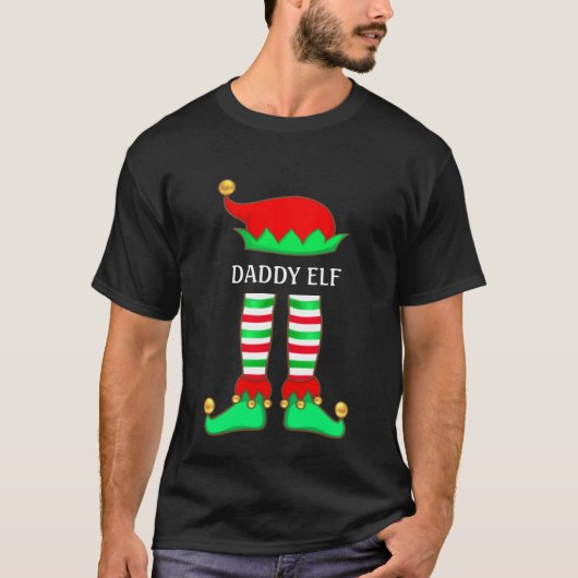 おしゃれなサンタの小父さんのクリスマス Tシャツ (正面)