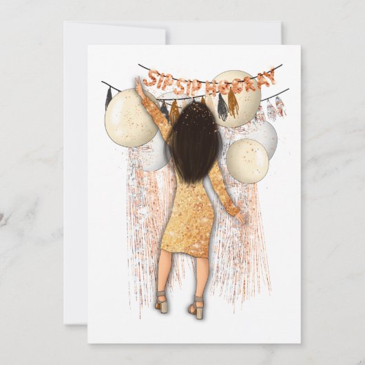 おしゃれなシップシップフーレイ新年パーティー 招待状 (裏面)