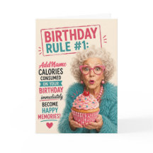 おしゃれなシニアの誕生日 - 名前を追加