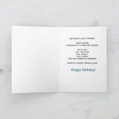 おしゃれなシニアの誕生日 年齢はただの数字 カード (内部)