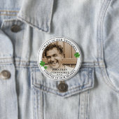 おしゃれなシャムロックの写真＆メモリアルキープサックボタン 缶バッジ (インサイチュ)