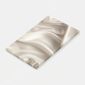 おしゃれなシャンパンゴールドロマンチック偽サテンウェディング ポストイット (アングル)