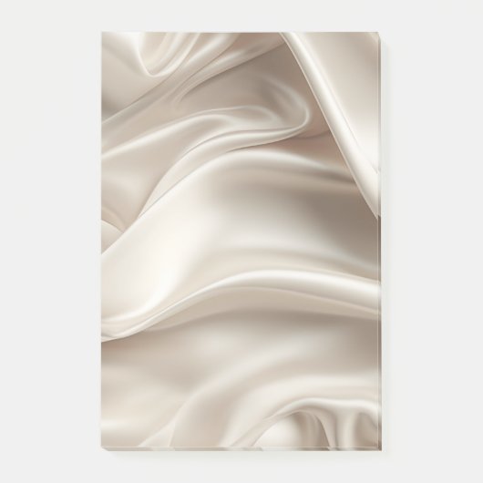 おしゃれなシャンパンゴールドロマンチック偽サテンウェディング ポストイット (正面)