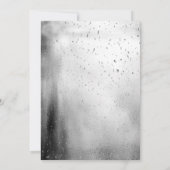 おしゃれなシルバードレス 輝くコンフェッティ 18歳の誕生日 招待状 (裏面)