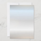 おしゃれなシルバーフレーム ワインレッドのバラ 90歳の誕生日 招待状 (裏面)