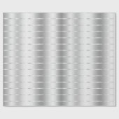 おしゃれなシルバーリボンボウ ブライダルシャワー ラッピングペーパー (フラット)