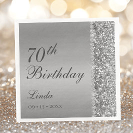 おしゃれなシルバー70歳の誕生日