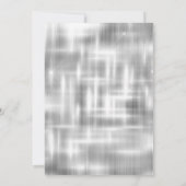 おしゃれなシルバー ローズゴールド グリッターが滴る クリスマス 招待状 (裏面)