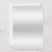 おしゃれなシルバー「60歳」誕生日招待状 招待状 (裏面)