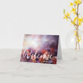 おしゃれなシンプルなデザイン 歓迎します チームへようこそ カード (黄色い花)