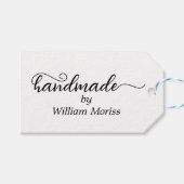 おしゃれなシンプルな手書き文字のビジネス用スタンプ ギフトタグ (正面(横))