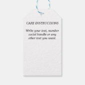 おしゃれなシンプルな手書き文字のビジネス用スタンプ ギフトタグ (裏面)