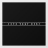 おしゃれなシンプルテキスト＆細いストライプ ウィンドウサイン (シート)