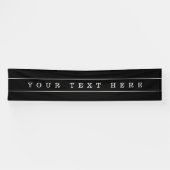 おしゃれなシンプルテキスト＆細いストライプ 横断幕 (横)