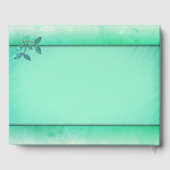 おしゃれなシーグリーンリング ゲストブック (裏面)