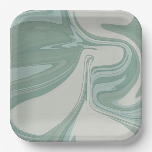 おしゃれなスクエアペーパープレート（ベビーシャワー） ペーパープレート (正面)