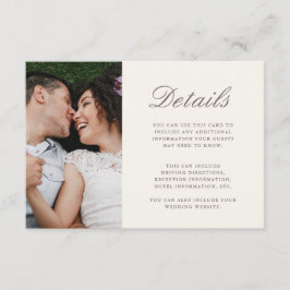 おしゃれなスクリプトイエローウェディング詳細写真 エンクロージャーカード