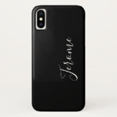 おしゃれなスクリプトフォント (ブラック) Case-Mate iPhoneケース (裏面)