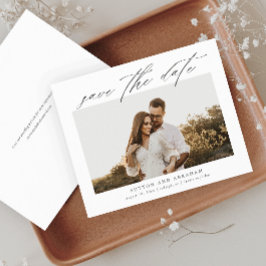 おしゃれなスクリプト写真 Save the Date