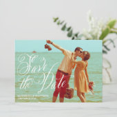 おしゃれなスクリプト | 写真付き Save the Date 発表 セーブザデート (スタンド正面)