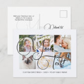 おしゃれなスクリプト 6枚の写真 ユニバーサル ポストカード (正面/裏面)