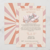 おしゃれなスケルトンのハロウィンパーティー招待状 招待状 (正面/裏面)