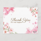 おしゃれなスタンダードポストカード ありがとうカード ポストカード (裏面)