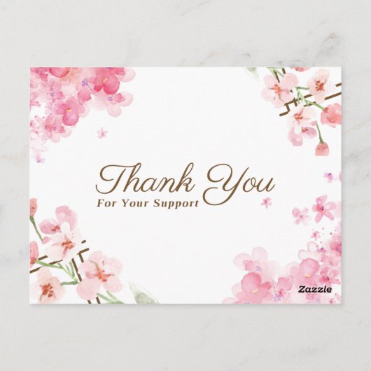 おしゃれなスタンダードポストカード ありがとうカード ポストカード (裏面)