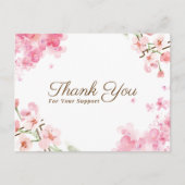 おしゃれなスタンダードポストカード ありがとうカード ポストカード (正面)