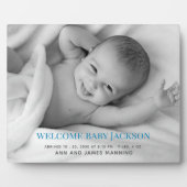 おしゃれなスタンド付きベビー写真プレート フォトプラーク (正面)