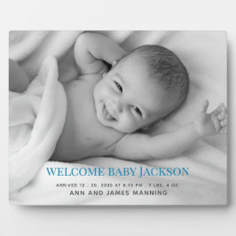 おしゃれなスタンド付きベビー写真プレート フォトプラーク