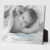 おしゃれなスタンド付きベビー写真プレート フォトプラーク (側面)