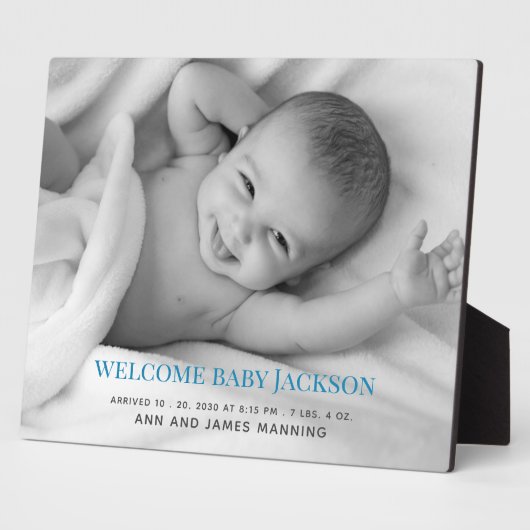 おしゃれなスタンド付きベビー写真プレート フォトプラーク (側面)