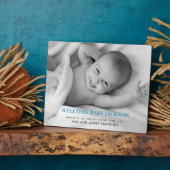 おしゃれなスタンド付きベビー写真プレート フォトプラーク (側面)