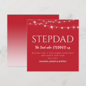おしゃれなステップファーザー向け現代的なクリスマスカード シーズンカード (正面/裏面)
