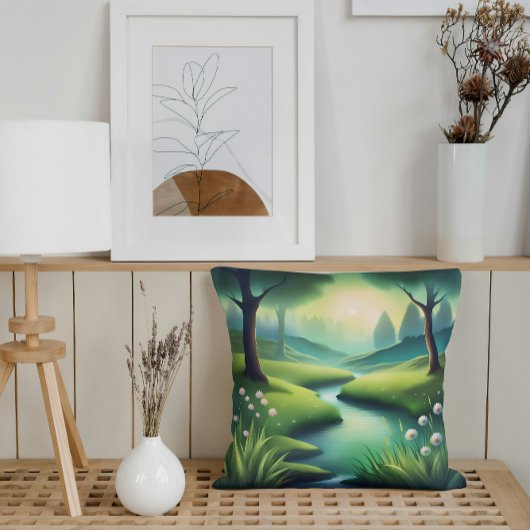 おしゃれなストリームスロー枕 クッション