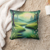 おしゃれなストリームスロー枕 クッション (ブランケット)