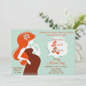 おしゃれなスプリンクルシャワー招待状 招待状 (スタンド正面)