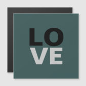 おしゃれなスレートグレイの背景でラブウェディング (正面/裏面)