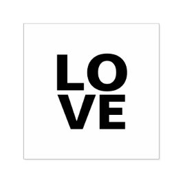 おしゃれなスレートグレー背景のラブウェディング セルフインキングスタンプ