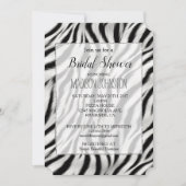 おしゃれなゼブラ柄 招待状 (正面)
