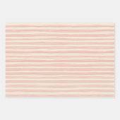 おしゃれなソフトフラワーブラッシュピンク ラッピングペーパーシート (正面2)