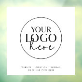 おしゃれなタイポグラフィビジネスカスタムロゴ ウィンドウサイン (シート3)